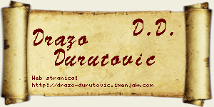 Dražo Durutović vizit kartica
